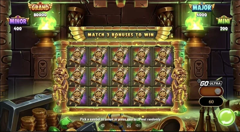 Wrappin' More Gold - mreža Collect & Win z rastočo mumijo