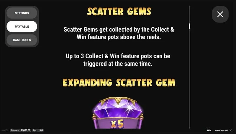 Wrappin' More Gold - scatter dragulj na kolutih